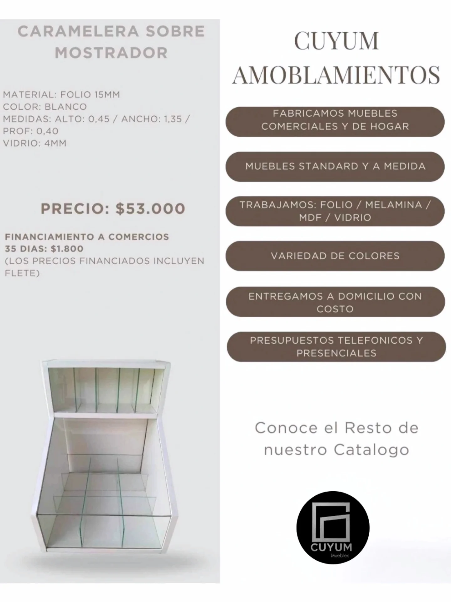 Caramelera Sobre Mostrador